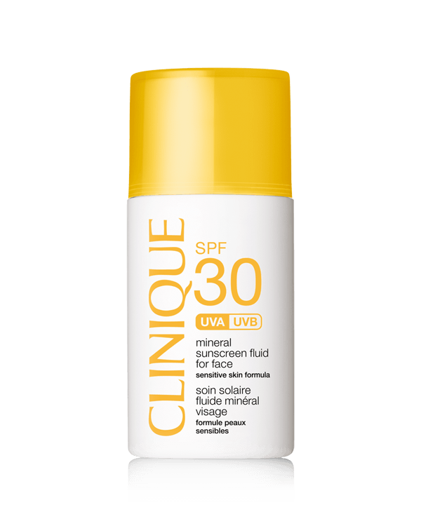 SPF 30 Mineral Sunscreen Fluid for Face, Ultra-lightweight, virtually invisible 100% mineral sunscreen is incredibly comfortable, even for sensitive skins.